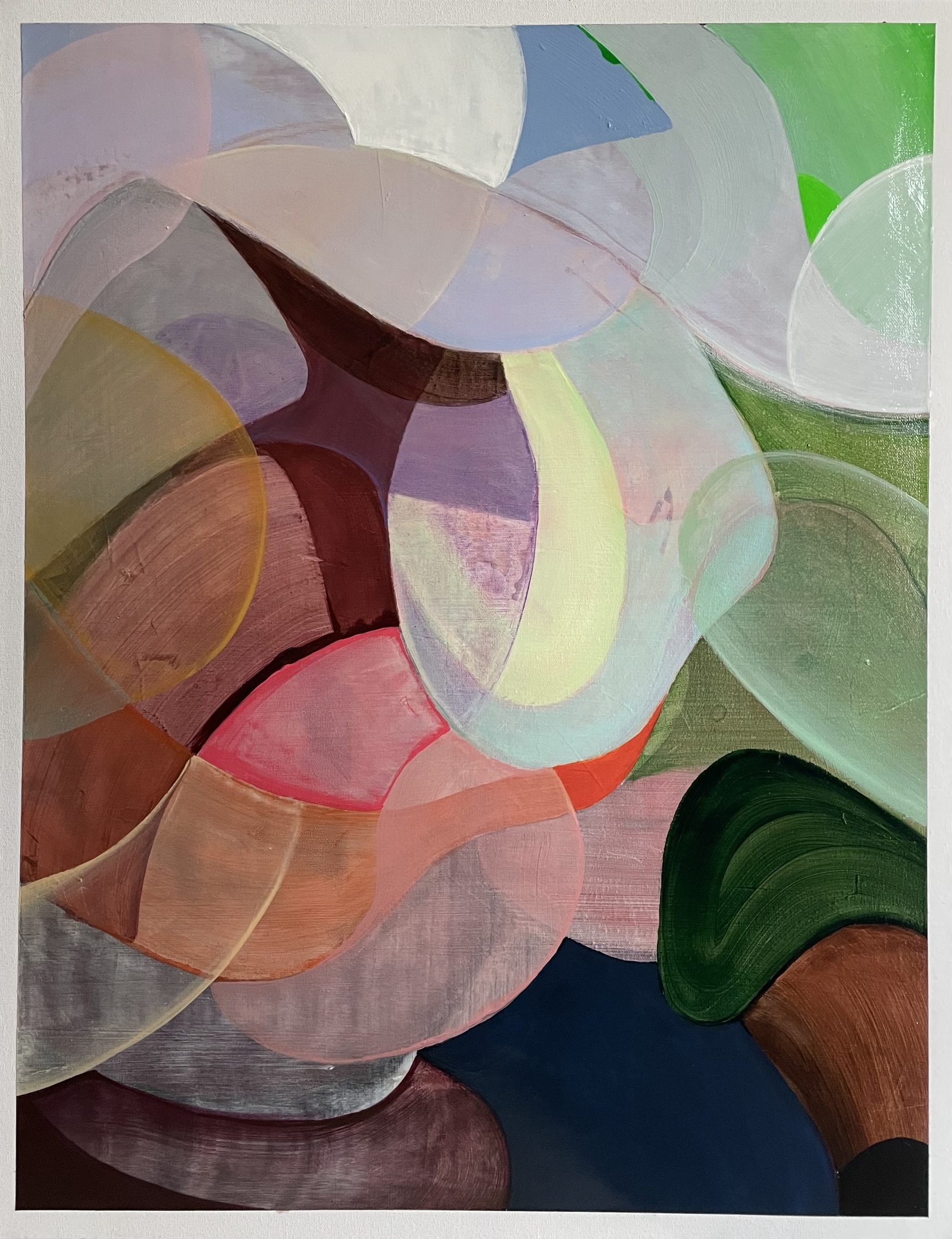 Verbonden vormen — abstract schilderij van Cheral Art