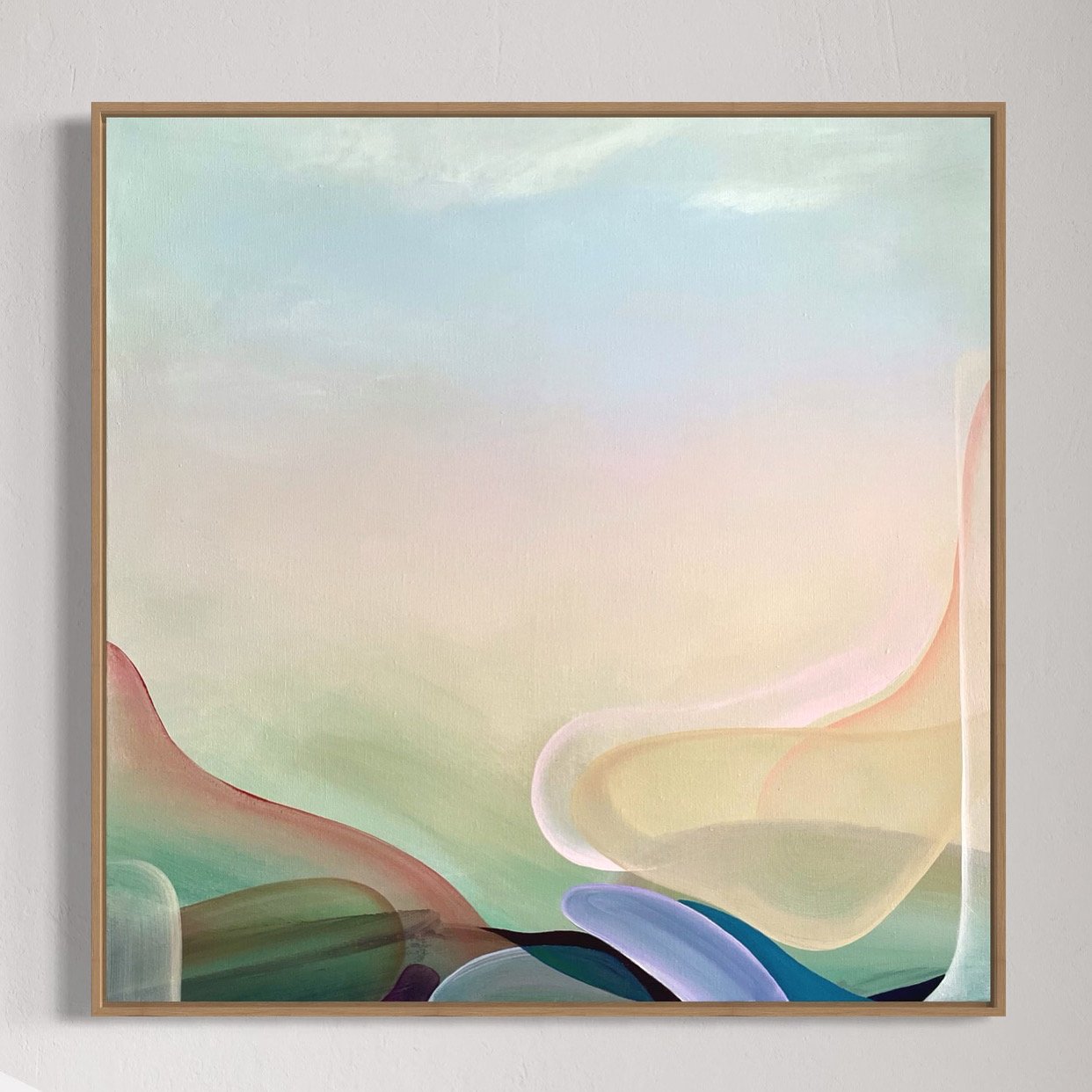 Morning Mist — abstract schilderij